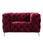 Fauteuil Leominster Velours - Bordeaux