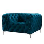 Fauteuil Leominster fluweel - Marineblauw