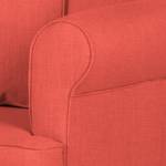 Fauteuil Lilou geweven stof - Rood