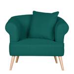 Fauteuil Lilou geweven stof - Turquoise Green