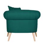 Fauteuil Lilou geweven stof - Turquoise Green