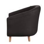 Fauteuil Little weefstof donkergrijs