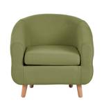 Fauteuil Little weefstof olijfgroen