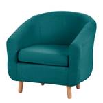 Fauteuil Little Tissu bleu / vert