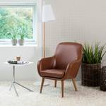 Fauteuil Livengood kunstleer - bruin