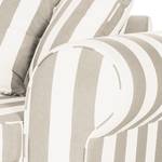 Sessel Colmar Webstoff Beige gestreift