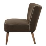 Fauteuil Livingston Tissu - Marron