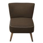 Fauteuil Livingston geweven stof Bruin