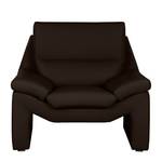 Fauteuil Longford donkerbruin echt leer