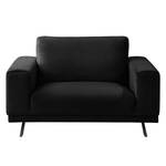 Fauteuil Lorcy fluweel - Antraciet