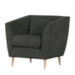 Fauteuil Lorneville geweven stof - Antraciet