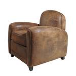 Vintage fauteuil Louie bruin microvezel