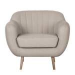 Fauteuil Maila I Tissu Vert pastel - Gris clair