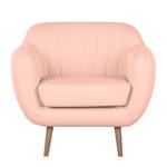 Fauteuil Maila II roze geweven stof - Pastel abrikoos