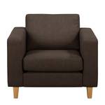 Fauteuil MAISON geweven stof - Geweven stof Inas: Bruin