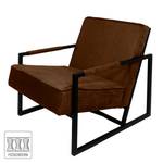 Fauteuil Manchester IV antieke leerlook - Chocoladebruin