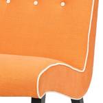 Sessel Mandell Birke massiv / Webstoff - Orange