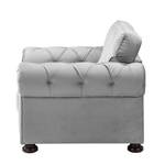 Fauteuil Marau Velours - Gris clair