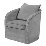 Fauteuil Marcy geweven stof - Grijs