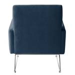 Fauteuil Maximus Velours - Bleu jean