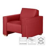 Fauteuil Midar rood echt leer