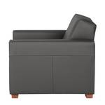 Fauteuil Midar XXL Cuir véritable gris foncé