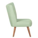 Fauteuil Mikkel geweven stof - Pastelgroen