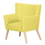 Fauteuil Mikkel Tissu - Jaune