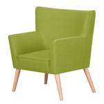 Fauteuil Mikkel Tissu - Vert olive