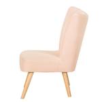 Fauteuil Oona II geweven stof beige - Pastel abrikoos