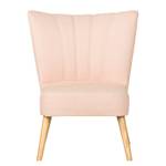 Fauteuil Oona II geweven stof beige - Pastel abrikoos