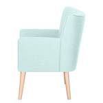 Fauteuil Mikkel Tissu - Bleu acier