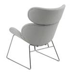 Fauteuil Montola Tissu Gris clair - Argenté