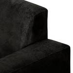 Fauteuil Morez -Aspect vieux cuir Noir - Sans repose-pieds