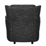 Fauteuil Muncaster Tissu structuré Noir