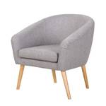 Fauteuil Ida II geweven stof beige - Grijs