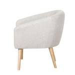 Fauteuil Ida II geweven stof beige - Lichtgrijs