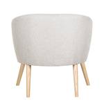 Fauteuil Ida II geweven stof beige - Lichtgrijs