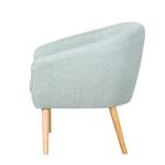 Fauteuil Ida II geweven stof beige - Mintkleurig