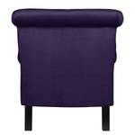 Fauteuil New Mill Microfibre - Violet foncé - Avec repose-pieds