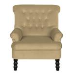 Fauteuil New Mill microvezel Aardekleurig - Met hocker