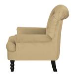 Fauteuil New Mill microvezel Aardekleurig - Met hocker