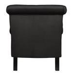 Fauteuil New Mill Microfibre - Noir - Sans repose-pieds