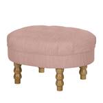 Fauteuil New Mill geweven stof Mauve - Met hocker