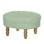 Fauteuil New Mill Tissu - Menthe - Avec repose-pieds