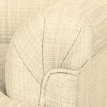 Fauteuil New Mill geweven stof Licht beige - Zonder hocker