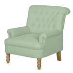 Fauteuil New Mill Tissu - Menthe - Sans repose-pieds