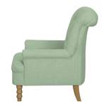 Fauteuil New Mill Tissu - Menthe - Sans repose-pieds