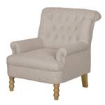 Fauteuil New Mill geweven stof Saharakleurig - Zonder hocker