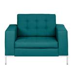 Fauteuil Nistra weefstof blauw groen